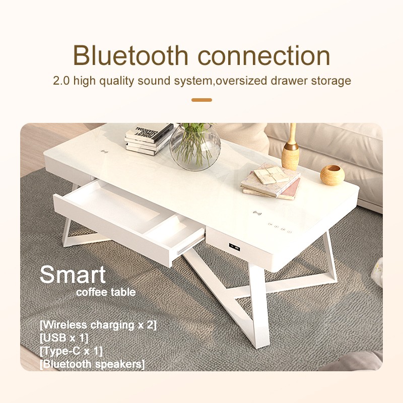 Touch Screen Coffee Tables Multi functional Home Quality Speaker Table Smart Home Coffee Table