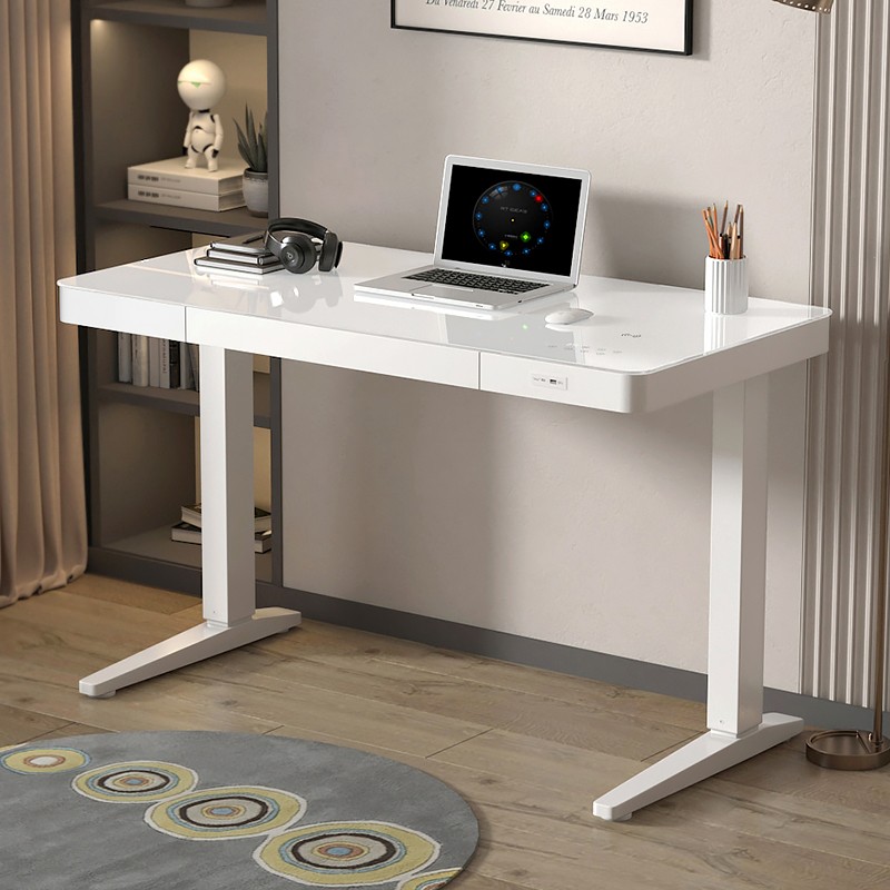 Best White Smart Studio Lift Desk